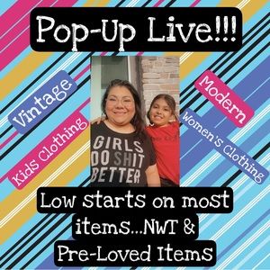 Pop-Up Live - Unlisted Items … Low Starts on most items